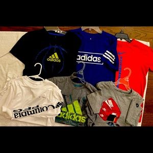 Boy Shirts Bundle- Nike,Adidas,Columbia.All sz BoyM (10/12) Columbia never worn!